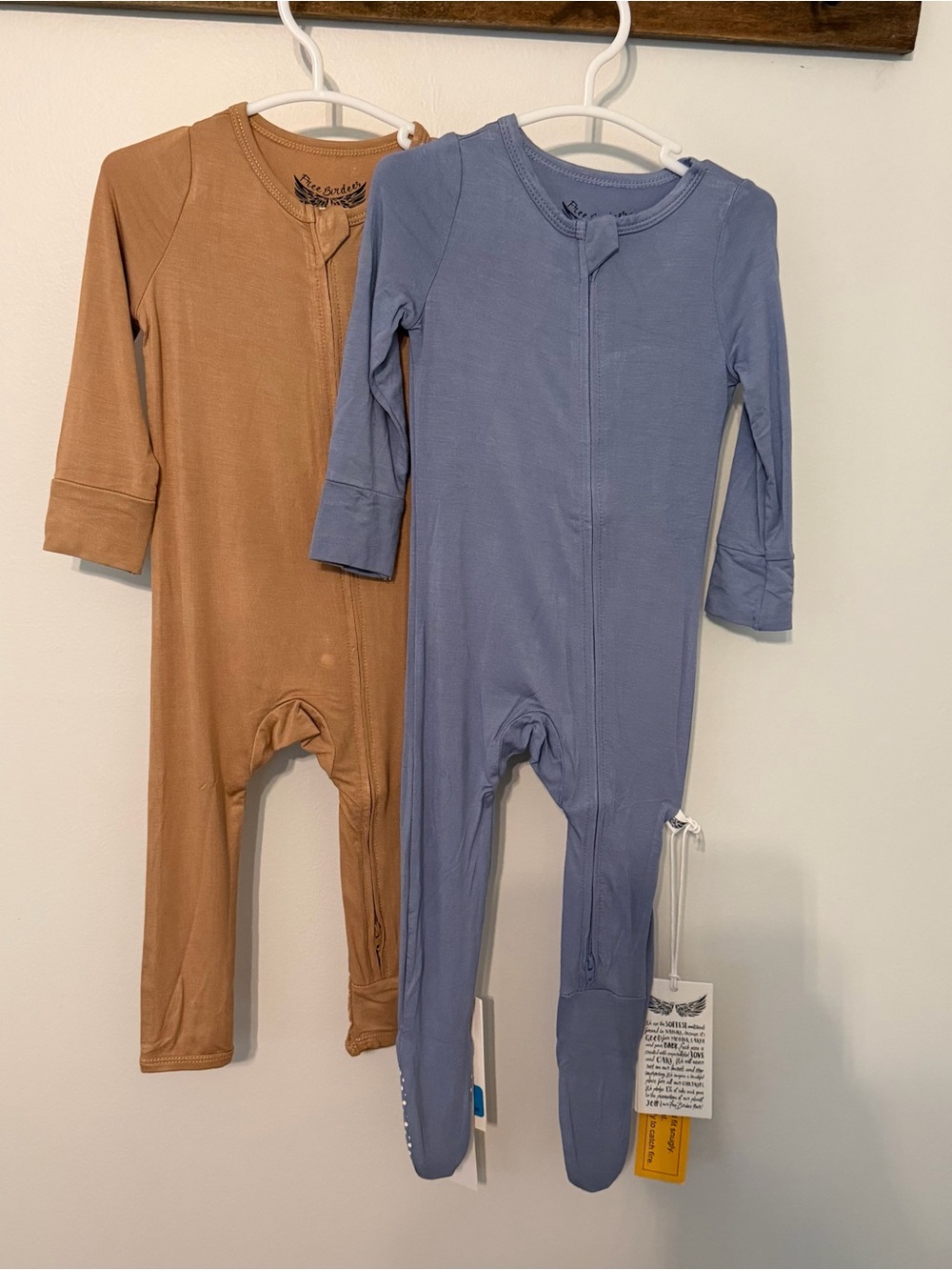 Free Birdees Bamboo Sleeper Bundle 6-12 Months Blue & Tan